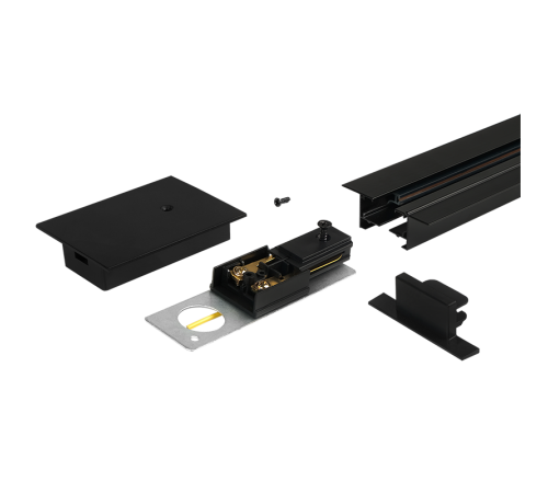 Шинопровод осветительный чёрный 2м (встраиваемый) PTR/R 2M-BL  .5031623  Jazzway