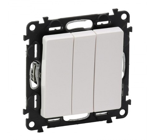 Valena LIFE DIY Белый Выключатель 3-клавишный 10А 250В  752403  Legrand
