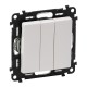 Valena LIFE DIY Белый Выключатель 3-клавишный 10А 250В  752403  Legrand