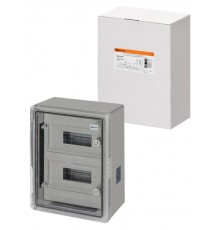 Бокс пластиковый навесной ЩРН-П-24 модуля, прозр. крышка, ABS, IP65, от -45 до +75 °С (300х400х170)  SQ0933-0216  TDM