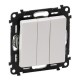 Valena LIFE DIY Белый Выключатель 3-клавишный 10А 250В  752403  Legrand