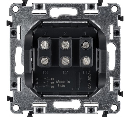 Valena LIFE DIY Белый Выключатель 3-клавишный 10А 250В  752403  Legrand