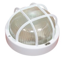 Светильник "Банник" 1302 Круг малый НПП 03-60-014 IP54 с решеткой бел. пласт.  1005500882  Элетех