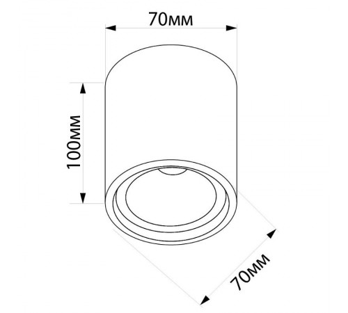 Светильник спот накладной под лампу ML175 MR16 35W, 220V, GU10, белый, хром  32634  FERON