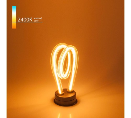 Лампа светодиодная Art filament 4W 2400K E27 spiral (BL152) декоративная светодиодная филаментная  a043994  Elektrostandard
