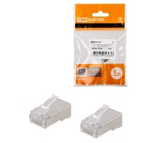 Разъем RJ-45 FTP для кабеля кат. 5Е, 8P8C (2 шт),  SQ0561-0026  TDM