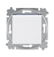 ABB Levit Белый / дымчатый чёрный Выключатель 1-кл. двухполюсный  3559H-A02445 62W  2CHH590245A6062  ABB