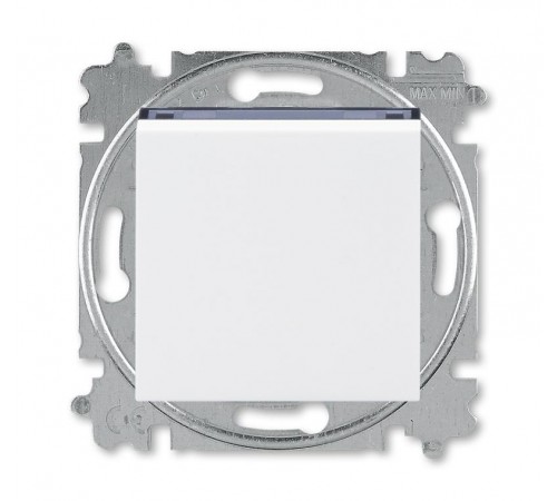 ABB Levit Белый / дымчатый чёрный Выключатель 1-кл. двухполюсный  3559H-A02445 62W  2CHH590245A6062  ABB