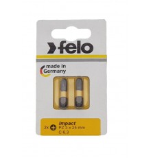 Бита крестовая ударная серия Impact PZ 3X25,2 шт  02103241  Felo
