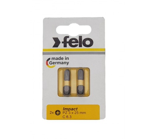 Бита крестовая ударная серия Impact PZ 3X25,2 шт  02103241  Felo