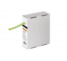 Термоусаживаемая трубка ТУТнг 8/4 желто-зеленая в коробке (10 м/упак)   SQ0518-0421  TDM