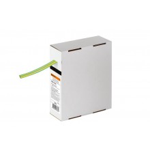 Термоусаживаемая трубка ТУТнг 8/4 желто-зеленая в коробке (10 м/упак)   SQ0518-0421  TDM