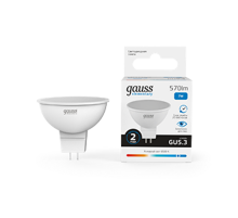 Лампа светодиодная LED 7Вт GU5.3 220В 6500К Elementary MR16  13537  Gauss