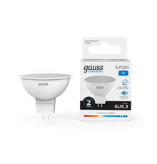 Лампа светодиодная LED 7Вт GU5.3 220В 6500К Elementary MR16  13537  Gauss