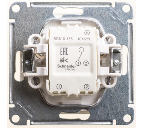 W59 Шампань Переключатель 1-клавишный, 10АХ  VS610-156-4-86  SE