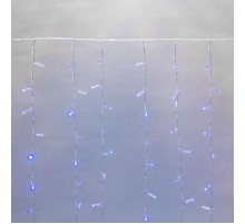 Гирлянда "Светодиодный Дождь" 2х3м, постоянное свечение, прозрачный провод, 230 В, диоды СИНИЕ, 448 LED  235-153-6  NEON-NIGHT