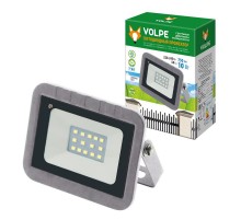 Прожектор светодиодный ULF-Q592 10W/DW SENSOR IP65 220-240B SILVER  с датчиком движения и освещенности, 6500К, серебристый.  UL-00003347  Volpe