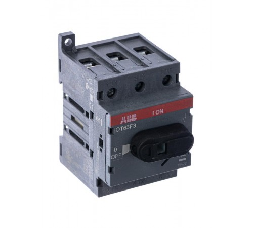 Рубильник OT63F3 до 63А 3пол для уст.на DIN-рейку или монтаж.плату(с рез. руч.)  1SCA105332R1001  ABB