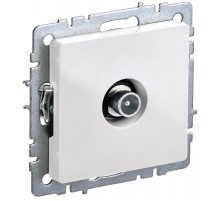 BRITE Розетка TV проходная РТВ10-0-БрБ белый  BR-A10-P-K01  IEK