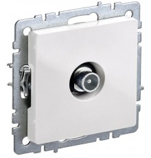 BRITE Розетка TV проходная РТВ10-0-БрБ белый  BR-A10-P-K01  IEK