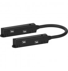 Соединитель-коннектор для низковольтного шинопровода, черный, LD3002  41971  FERON