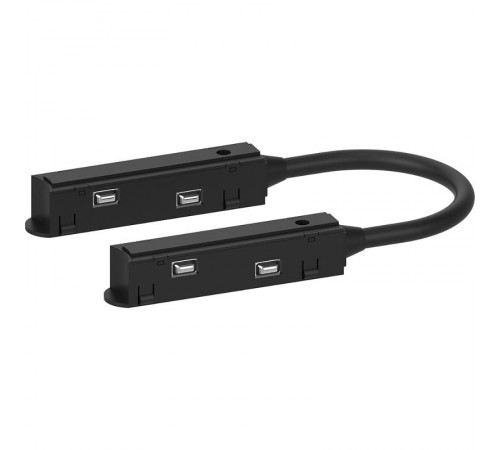 Соединитель-коннектор для низковольтного шинопровода, черный, LD3002  41971  FERON