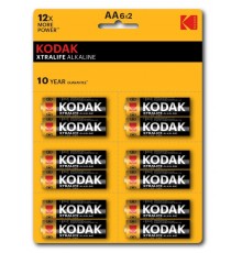 Батарейки  LR6-12BL perforated (6x2BL) XTRALIFE Alkaline [KAA-2x6 perf] (144/576/18432)  Б0038794  Kodak