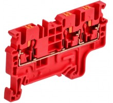ARMAFIX Клемма пруж. Push In CP-MC 3 выв. 2,5мм2 красная  AF-CT22-00-3-K04-002  IEK