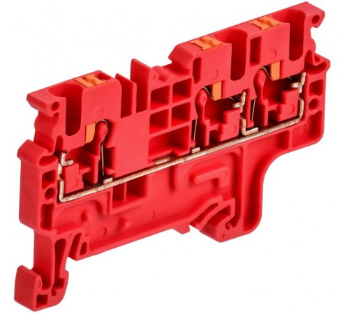 ARMAFIX Клемма пруж. Push In CP-MC 3 выв. 2,5мм2 красная  AF-CT22-00-3-K04-002  IEK