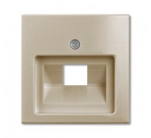 ABB Basic 55 Шампань Накладка 1-ой ТЛФ/комп розетки наклонной  1753-0-0204   2CKA001753A0204  ABB