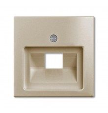 ABB Basic 55 Шампань Накладка 1-ой ТЛФ/комп розетки наклонной  1753-0-0204   2CKA001753A0204  ABB