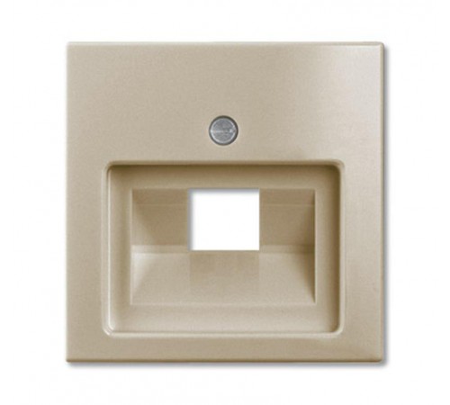 ABB Basic 55 Шампань Накладка 1-ой ТЛФ/комп розетки наклонной  1753-0-0204   2CKA001753A0204  ABB