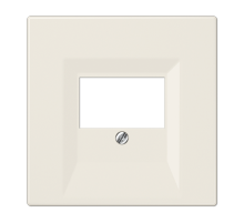 Крышка для ТАЕ и USB розеток, фиксация винтом; термопласт; слоновая кость; LS990  LS969T  Jung