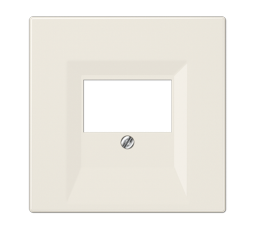 Крышка для ТАЕ и USB розеток, фиксация винтом; термопласт; слоновая кость; LS990  LS969T  Jung