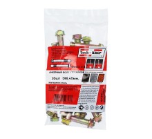 Анкерный болт с гайкой 8х40 (20 шт) - пакет ( 0,259 кг)  124341  Tech-KREP