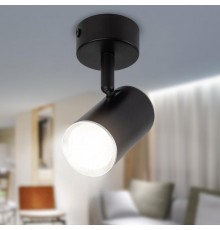 Светильник настенно-потолочный спот OL35 BK MR16 GU10 IP20 черный, хром  Б0056362  ЭРА