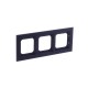 Рамка 3-постовая, Axcent, металл, матовый черный  2CKA001754A4710  ABB