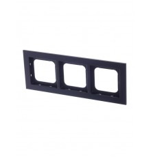 Рамка 3-постовая, Axcent, металл, матовый черный  2CKA001754A4710  ABB