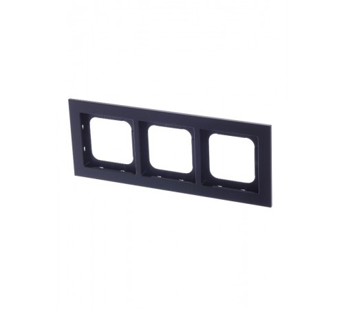 Рамка 3-постовая, Axcent, металл, матовый черный  2CKA001754A4710  ABB