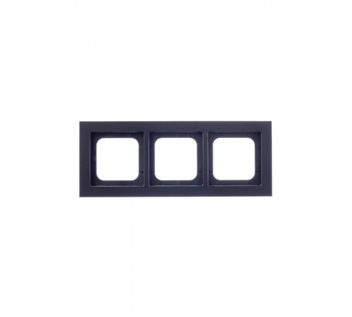 Рамка 3-постовая, Axcent, металл, матовый черный  2CKA001754A4710  ABB