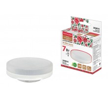 Лампа светодиодная LED 7Вт GX53 230В 3000К GX53 Народная таблетка (плоский цилиндр)  SQ0340-0144  TDM