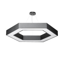 Светильник светодиодный Geometria Hexagon SPO-124-B-40K-051 51Вт 4000К 3900Лм IP40 800*800*80 черный подвесной  Б0050557  ЭРА