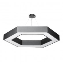 Светильник светодиодный Geometria Hexagon SPO-124-B-40K-051 51Вт 4000К 3900Лм IP40 800*800*80 черный подвесной  Б0050557  ЭРА