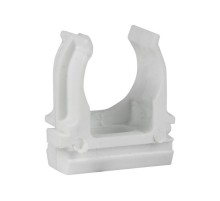 Крепеж-клипса для труб белая d20мм (10шт) EKF  derj-z-20-white  EKF