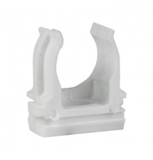 Крепеж-клипса для труб белая d16мм (10шт) EKF  derj-z-16-white  EKF