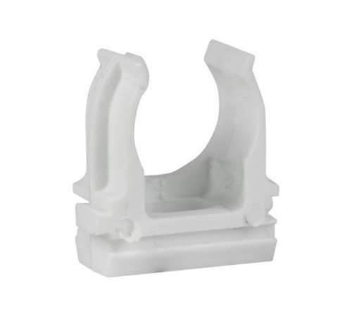Крепеж-клипса для труб белая d20мм (10шт) EKF  derj-z-20-white  EKF