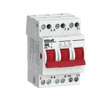 Трехпозиционный выключатель-разъединитель 3P 16A ВР-103  17212DEK  DEKraft