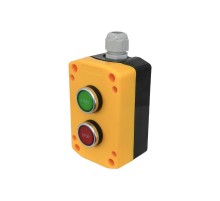 ПКУ22-2151-65У1, 1 зелёный цилиндр "Start" (НО), 1 красный цилиндр "Stop" (НЗ), пост управления, IP65  (ЭТ)   ET526984   Электротехник