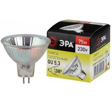 Лампа галогенная 75Вт 220В GU5.3 JCDR (MR16)  C0027366  ЭРА