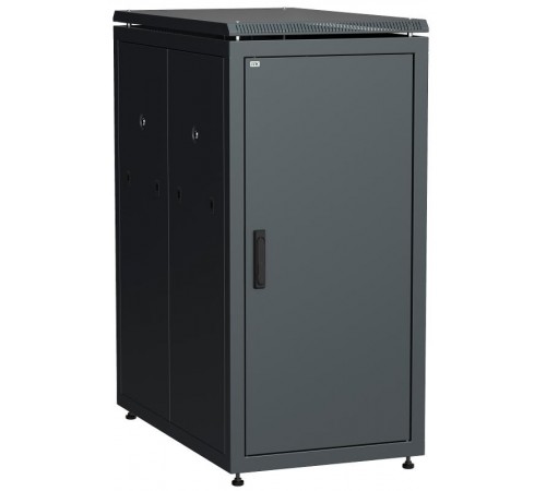 Шкаф сетевой 19" LINEA N 28U 600х1000 мм металлическая передняя дверь черный  LN05-28U61-M  ITK